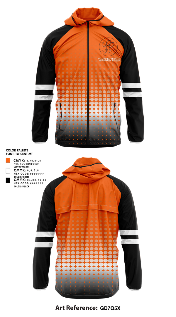 Windbreaker, Withrow Band, Spirit Store, Teamtime, Team time, sublimation, custom sports apparel, team uniforms, spirit wear, spiritwear, sports uniforms, custom shirts, team store, custom team store, fundraiser sports, apparel fundraiser