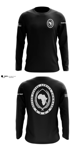 Long Sleeve Performance Shirt, USAFRICOM, Army, Teamtime, Team time, sublimation, custom sports apparel, team uniforms, spirit wear, spiritwear, sports uniforms, custom shirts, team store, custom team store, fundraiser sports, apparel fundraiser