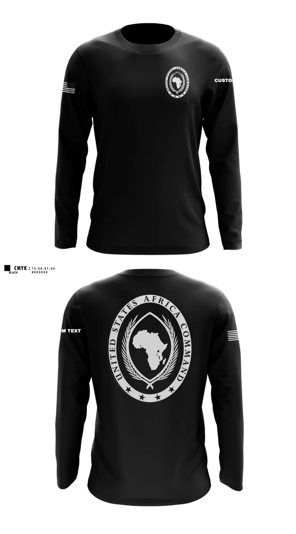Long Sleeve Performance Shirt, USAFRICOM, Army, Teamtime, Team time, sublimation, custom sports apparel, team uniforms, spirit wear, spiritwear, sports uniforms, custom shirts, team store, custom team store, fundraiser sports, apparel fundraiser
