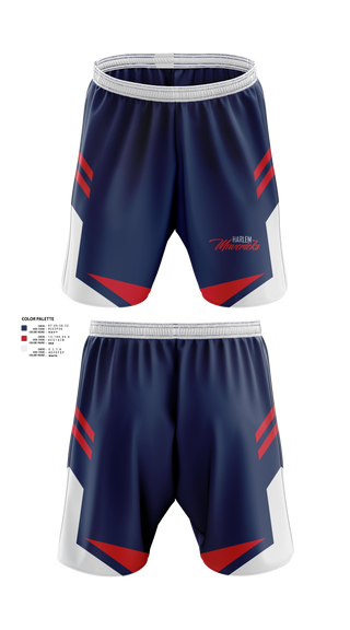 Athletic Shorts With Pockets, Harlem Mavericks, Baseball, Teamtime, Team time, sublimation, custom sports apparel, team uniforms, spirit wear, spiritwear, sports uniforms, custom shirts, team store, custom team store, fundraiser sports, apparel fundraiser
