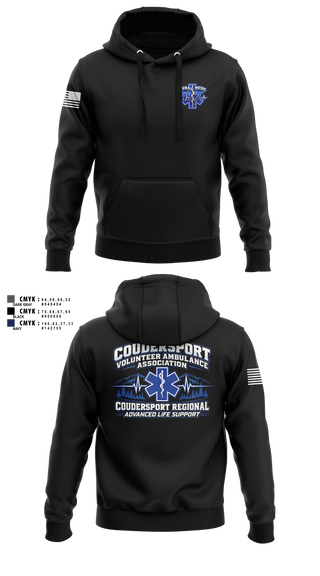 Hoodie, Coudersport Ems, EMS/EMT, Teamtime, Team time, sublimation, custom sports apparel, team uniforms, spirit wear, spiritwear, sports uniforms, custom shirts, team store, custom team store, fundraiser sports, apparel fundraiser