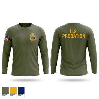 Long Sleeve Performance Shirt, U.S. PROBATION, Police, Teamtime, Team time, sublimation, custom sports apparel, team uniforms, spirit wear, spiritwear, sports uniforms, custom shirts, team store, custom team store, fundraiser sports, apparel fundraiser