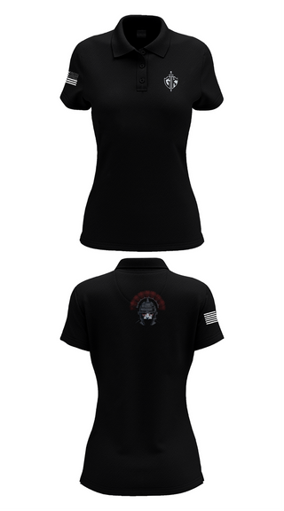 Womens Short Sleeve Performance Polo, HQ PLT, A CO, USDB BN (CORR), , Teamtime, Team time, sublimation, custom sports apparel, team uniforms, spirit wear, spiritwear, sports uniforms, custom shirts, team store, custom team store, fundraiser sports, apparel fundraiser