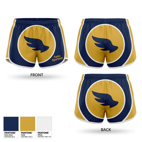 Womens Shorts, Forks Spartans, Baseball, Teamtime, Team time, sublimation, custom sports apparel, team uniforms, spirit wear, spiritwear, sports uniforms, custom shirts, team store, custom team store, fundraiser sports, apparel fundraiser