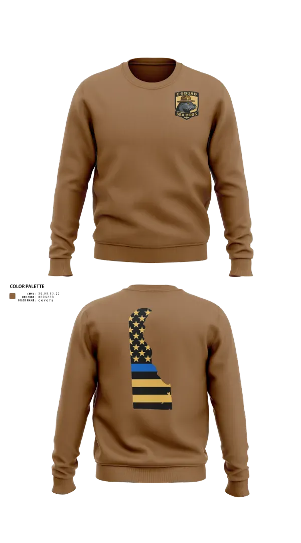Crew Neck Sweatshirt, C-Squad, Police, Teamtime, Team time, sublimation, custom sports apparel, team uniforms, spirit wear, spiritwear, sports uniforms, custom shirts, team store, custom team store, fundraiser sports, apparel fundraiser