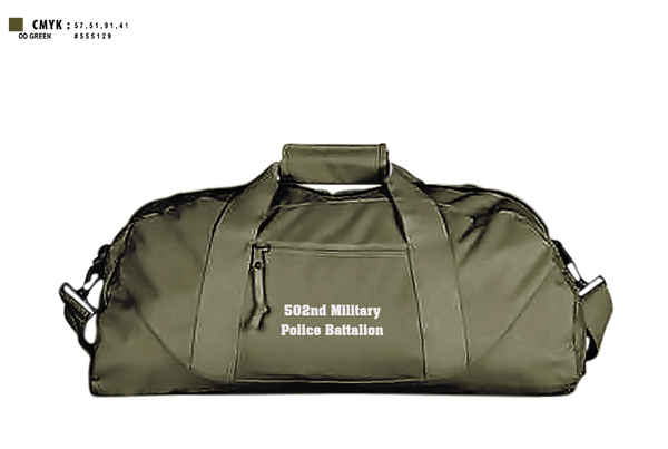 Duffle Bag, 502nd Military Police Battalion, , Teamtime, Team time, sublimation, custom sports apparel, team uniforms, spirit wear, spiritwear, sports uniforms, custom shirts, team store, custom team store, fundraiser sports, apparel fundraiser
