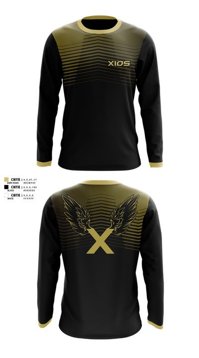 XIOS Strength & Conditioning 79697954 Long Sleeve Performance Shirt 100