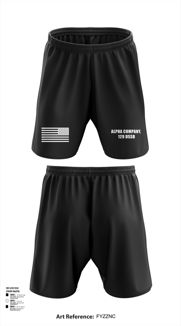 Athletic Shorts With Pockets, Alpha Company, 129 DSSB, , Teamtime, Team time, sublimation, custom sports apparel, team uniforms, spirit wear, spiritwear, sports uniforms, custom shirts, team store, custom team store, fundraiser sports, apparel fundraiser