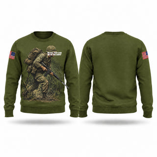 Crew Neck Sweatshirt, BE ALL YOU CAN BE IN THE ARMY, Army, Teamtime, Team time, sublimation, custom sports apparel, team uniforms, spirit wear, spiritwear, sports uniforms, custom shirts, team store, custom team store, fundraiser sports, apparel fundraiser