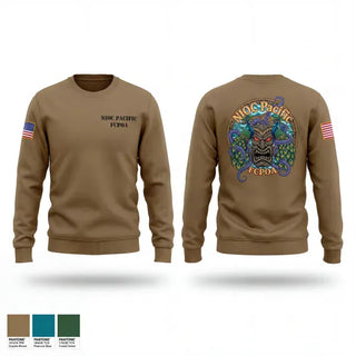 Crew Neck Sweatshirt, NIOC Pacific FCPOA, Navy, Teamtime, Team time, sublimation, custom sports apparel, team uniforms, spirit wear, spiritwear, sports uniforms, custom shirts, team store, custom team store, fundraiser sports, apparel fundraiser