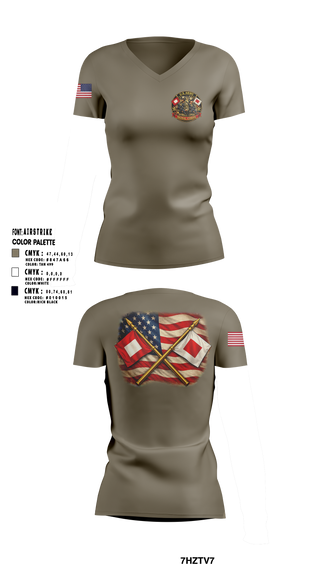 Womens Short Sleeve Vneck Shirt, 163 S6, Army, Teamtime, Team time, sublimation, custom sports apparel, team uniforms, spirit wear, spiritwear, sports uniforms, custom shirts, team store, custom team store, fundraiser sports, apparel fundraiser