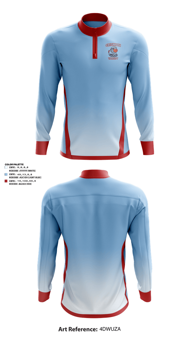 Quarter Zip Jacket, Crismon Rattlers, Women's Basketball, Teamtime, Team time, sublimation, custom sports apparel, team uniforms, spirit wear, spiritwear, sports uniforms, custom shirts, team store, custom team store, fundraiser sports, apparel fundraiser