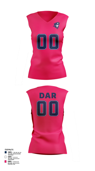 Sleeveless Performance Shirt, Kate Duncan Smith DAR School Volleyball, Women's Volleyball, Teamtime, Team time, sublimation, custom sports apparel, team uniforms, spirit wear, spiritwear, sports uniforms, custom shirts, team store, custom team store, fundraiser sports, apparel fundraiser