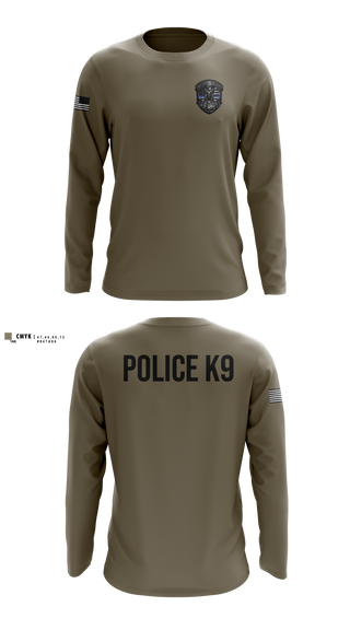 Long Sleeve Performance Shirt, Roy Cit Police K9, Police, Teamtime, Team time, sublimation, custom sports apparel, team uniforms, spirit wear, spiritwear, sports uniforms, custom shirts, team store, custom team store, fundraiser sports, apparel fundraiser