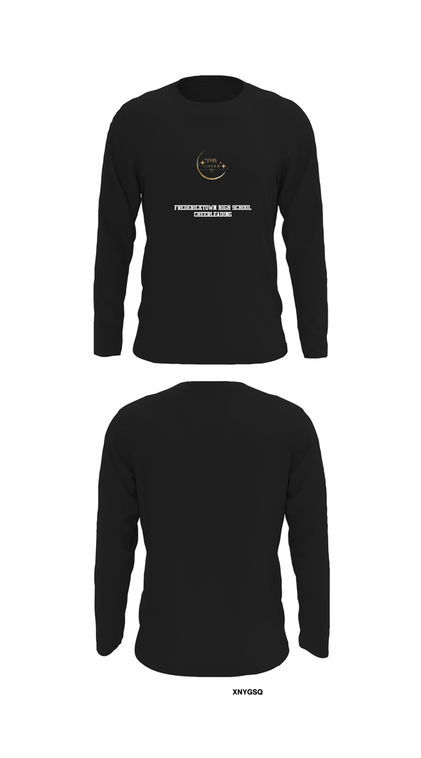 Long Sleeve Performance Shirt, Fredericktown High School Cheerleading, Cheer, Teamtime, Team time, sublimation, custom sports apparel, team uniforms, spirit wear, spiritwear, sports uniforms, custom shirts, team store, custom team store, fundraiser sports, apparel fundraiser