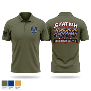 Short Sleeve Performance Polo, Roberts ridge vfd, Fire Department, Teamtime, Team time, sublimation, custom sports apparel, team uniforms, spirit wear, spiritwear, sports uniforms, custom shirts, team store, custom team store, fundraiser sports, apparel fundraiser