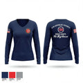 LA County Firehouse 164 55482330 Women's Long Sleeve V-neck Shirt - 1