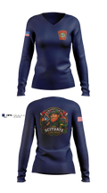Scituate Fire Department Women's Long Sleeve V-neck Shirt - 3