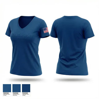 Womens Short Sleeve Vneck Shirt, Vice/Narcotics, Police, Teamtime, Team time, sublimation, custom sports apparel, team uniforms, spirit wear, spiritwear, sports uniforms, custom shirts, team store, custom team store, fundraiser sports, apparel fundraiser