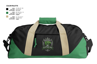 Duffle Bag, Aztecas, Women's Soccer, Teamtime, Team time, sublimation, custom sports apparel, team uniforms, spirit wear, spiritwear, sports uniforms, custom shirts, team store, custom team store, fundraiser sports, apparel fundraiser