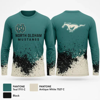 Long Sleeve Performance Shirt, North Oldham Mustangs, Baseball, Teamtime, Team time, sublimation, custom sports apparel, team uniforms, spirit wear, spiritwear, sports uniforms, custom shirts, team store, custom team store, fundraiser sports, apparel fundraiser