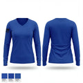 309 AMU 42383083 Women's Long Sleeve V-neck Shirt - 1