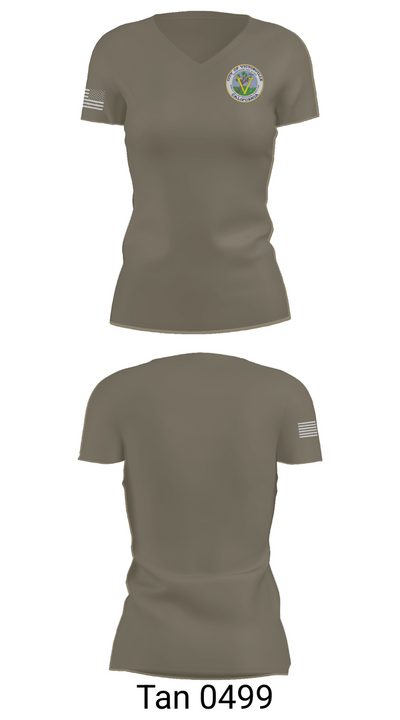 HET 49446548 Women's Short Sleeve V-neck Shirt - 65