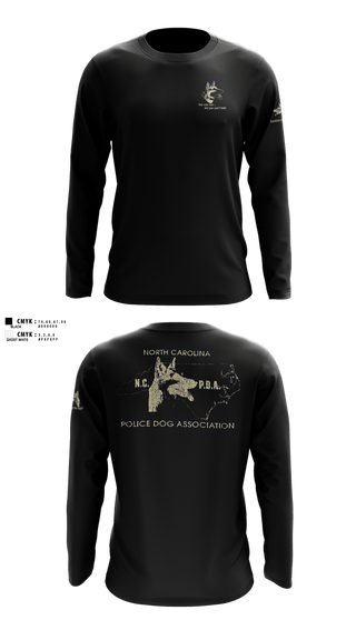Long Sleeve Performance Shirt, North Carolina Police Dog Association, Police, Teamtime, Team time, sublimation, custom sports apparel, team uniforms, spirit wear, spiritwear, sports uniforms, custom shirts, team store, custom team store, fundraiser sports, apparel fundraiser