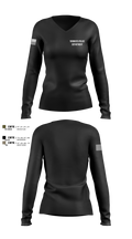 YARMOUTH POLICE DEPARTMENT  Women's Long Sleeve V-neck Shirt - 100