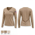 51ST CM Co 48216437 Women's Long Sleeve V-neck Shirt - 1