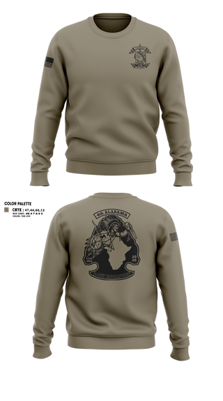 Crew Neck Sweatshirt, Bco 1-167IN, Army, Teamtime, Team time, sublimation, custom sports apparel, team uniforms, spirit wear, spiritwear, sports uniforms, custom shirts, team store, custom team store, fundraiser sports, apparel fundraiser