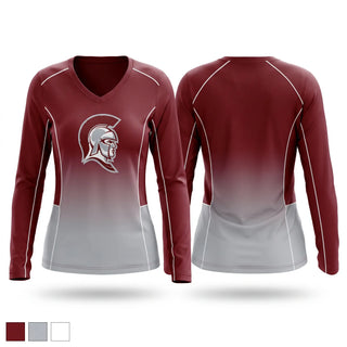 Womens Long Sleeve Vneck Shirt, Spartans, Men's Soccer, Teamtime, Team time, sublimation, custom sports apparel, team uniforms, spirit wear, spiritwear, sports uniforms, custom shirts, team store, custom team store, fundraiser sports, apparel fundraiser