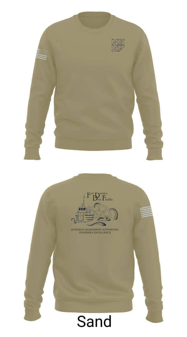 Crew Neck Sweatshirt, Naval Submarine Support Facility, Navy, Teamtime, Team time, sublimation, custom sports apparel, team uniforms, spirit wear, spiritwear, sports uniforms, custom shirts, team store, custom team store, fundraiser sports, apparel fundraiser