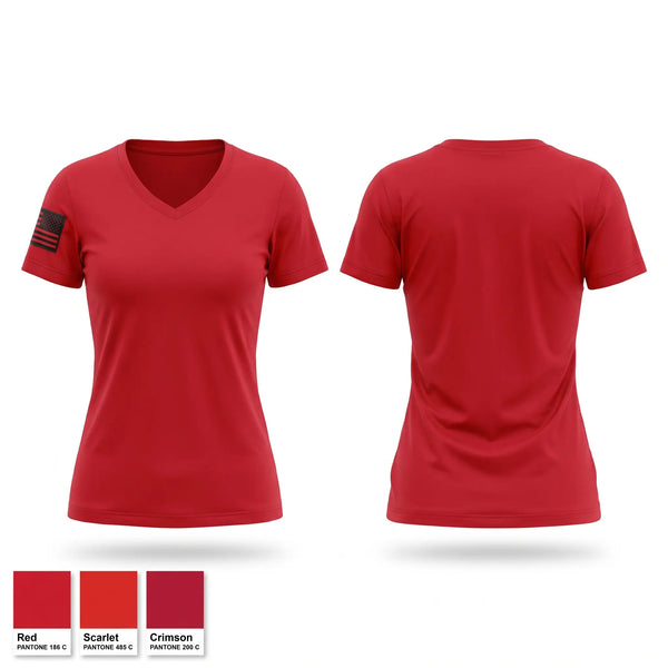 Womens Short Sleeve Vneck Shirt, 124 ATKS, Air Force, Teamtime, Team time, sublimation, custom sports apparel, team uniforms, spirit wear, spiritwear, sports uniforms, custom shirts, team store, custom team store, fundraiser sports, apparel fundraiser