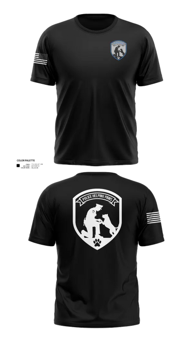 Police Helping Paws 66972550 Old School Cotton Feel Shirt - 40