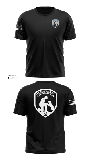 Short Sleeve Performance Shirt, Police Helping Paws, , Teamtime, Team time, sublimation, custom sports apparel, team uniforms, spirit wear, spiritwear, sports uniforms, custom shirts, team store, custom team store, fundraiser sports, apparel fundraiser