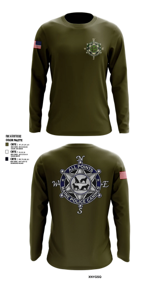 Long Sleeve Performance Shirt, Washington County SO Maine K9 Unit, Police, Teamtime, Team time, sublimation, custom sports apparel, team uniforms, spirit wear, spiritwear, sports uniforms, custom shirts, team store, custom team store, fundraiser sports, apparel fundraiser