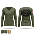 Yalobusha County SWAT Women's Long Sleeve V-neck Shirt - 1