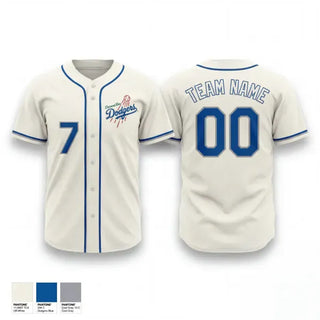 Full Button Baseball Jersey, Diamond Bar Dodgers, Baseball, Teamtime, Team time, sublimation, custom sports apparel, team uniforms, spirit wear, spiritwear, sports uniforms, custom shirts, team store, custom team store, fundraiser sports, apparel fundraiser