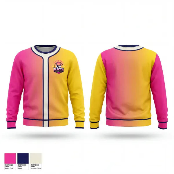 Crew Neck Sweatshirt, UV Rays, Softball, Teamtime, Team time, sublimation, custom sports apparel, team uniforms, spirit wear, spiritwear, sports uniforms, custom shirts, team store, custom team store, fundraiser sports, apparel fundraiser