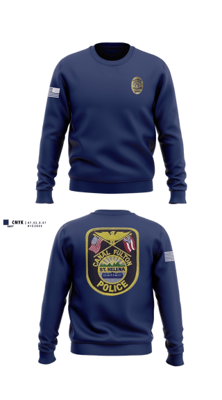 Crew Neck Sweatshirt, Canal Fulton Police Department, Police, Teamtime, Team time, sublimation, custom sports apparel, team uniforms, spirit wear, spiritwear, sports uniforms, custom shirts, team store, custom team store, fundraiser sports, apparel fundraiser