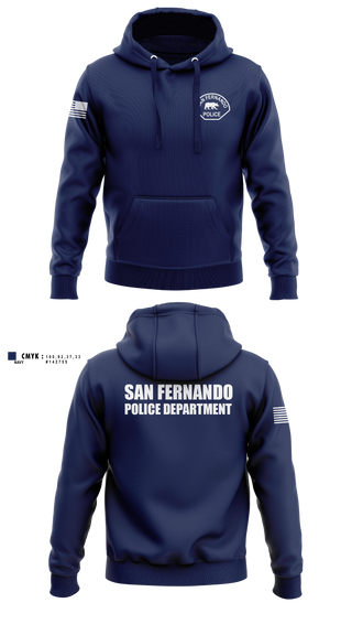 Hoodie, San Fernando Police Department, Police, Teamtime, Team time, sublimation, custom sports apparel, team uniforms, spirit wear, spiritwear, sports uniforms, custom shirts, team store, custom team store, fundraiser sports, apparel fundraiser