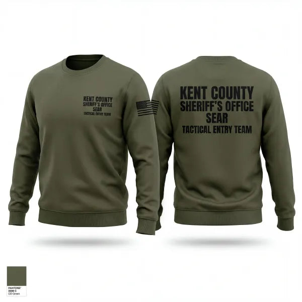 Crew Neck Sweatshirt, Kent County Sheriffs Office SEAR, Police, Teamtime, Team time, sublimation, custom sports apparel, team uniforms, spirit wear, spiritwear, sports uniforms, custom shirts, team store, custom team store, fundraiser sports, apparel fundraiser