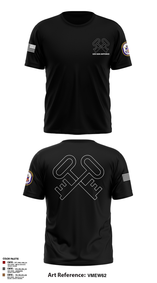 Old School Cotton Feel Shirt, Uss San Antonio, Navy, Teamtime, Team time, sublimation, custom sports apparel, team uniforms, spirit wear, spiritwear, sports uniforms, custom shirts, team store, custom team store, fundraiser sports, apparel fundraiser