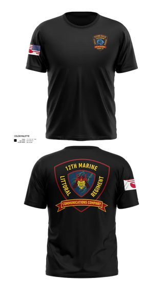 Old School Cotton Feel Shirt, 12th MLR Headquarters Element, Marines, Teamtime, Team time, sublimation, custom sports apparel, team uniforms, spirit wear, spiritwear, sports uniforms, custom shirts, team store, custom team store, fundraiser sports, apparel fundraiser