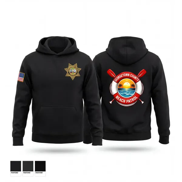 Hoodie, Georgetown County Beach Patrol, Police, Teamtime, Team time, sublimation, custom sports apparel, team uniforms, spirit wear, spiritwear, sports uniforms, custom shirts, team store, custom team store, fundraiser sports, apparel fundraiser