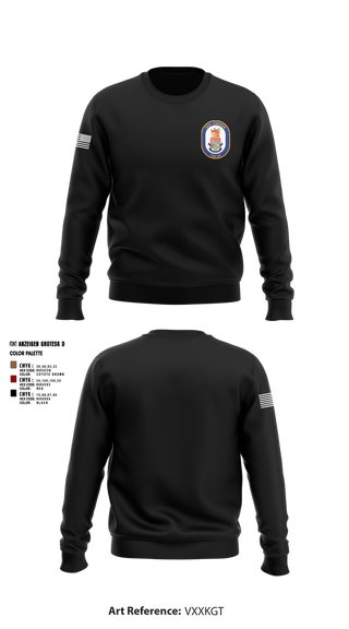 Crew Neck Sweatshirt, USS CHOSIN, , Teamtime, Team time, sublimation, custom sports apparel, team uniforms, spirit wear, spiritwear, sports uniforms, custom shirts, team store, custom team store, fundraiser sports, apparel fundraiser