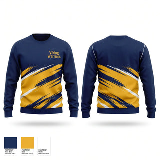 Crew Neck Sweatshirt, Viking Warriors, Baseball, Teamtime, Team time, sublimation, custom sports apparel, team uniforms, spirit wear, spiritwear, sports uniforms, custom shirts, team store, custom team store, fundraiser sports, apparel fundraiser