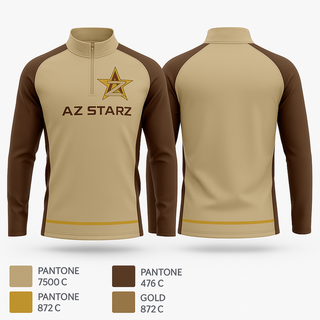 Quarter Zip Jacket, AZ STARZ, Baseball, Teamtime, Team time, sublimation, custom sports apparel, team uniforms, spirit wear, spiritwear, sports uniforms, custom shirts, team store, custom team store, fundraiser sports, apparel fundraiser