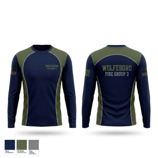 Long Sleeve Performance Shirt, Wolfeboro Fire group 3, Fire Department, Teamtime, Team time, sublimation, custom sports apparel, team uniforms, spirit wear, spiritwear, sports uniforms, custom shirts, team store, custom team store, fundraiser sports, apparel fundraiser